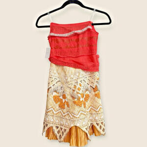 SOLDGirls Disney MOANA Princess Cosplay Dress Moana Costume Halloween Size S 6/X